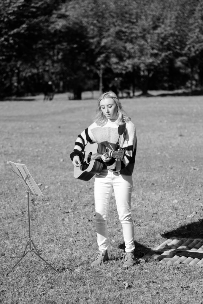 Guitarist at proposal at Piedmont Park,candace abbitt photography photography